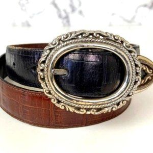 Brighton Vintage Genuine leather reversible belt